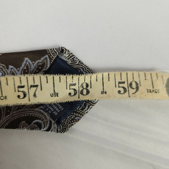 Hart Schaffner Marx Paisley Designer Mens Silk Tie 58.5" x 3.5" Made In USA - Picture 5 of 5